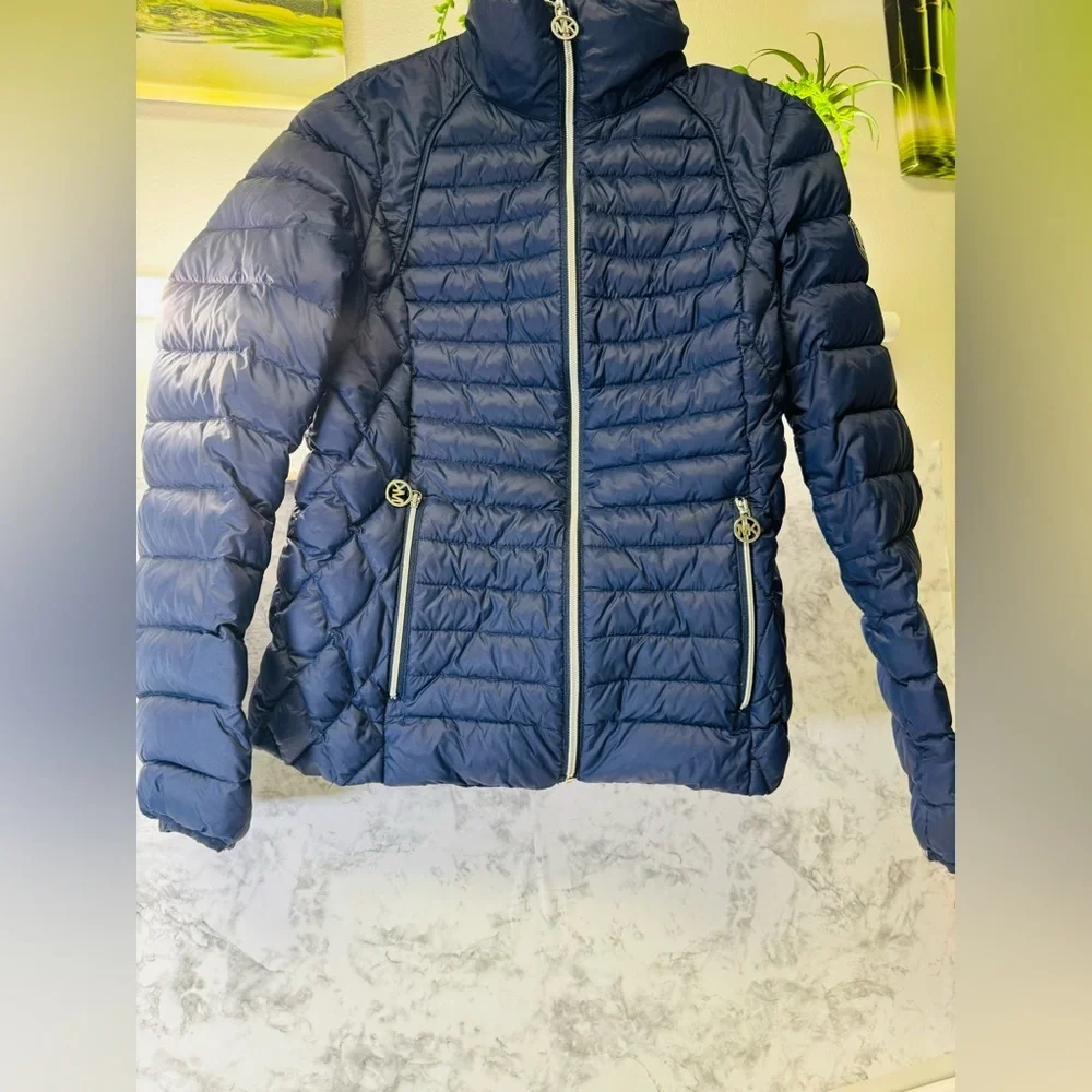 Michael Kors Jacket Blue Long Sleeve Full Zip Women’s Size XS